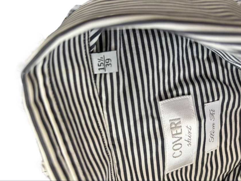 Camicia con fantasia a righe ENRICO COVERI