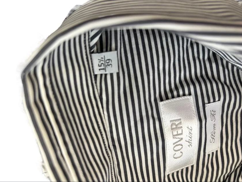Camicia con fantasia a righe ENRICO COVERI