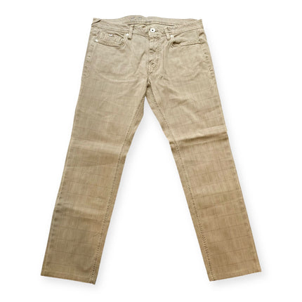 Pantalone motivo a quadri sottile GAS