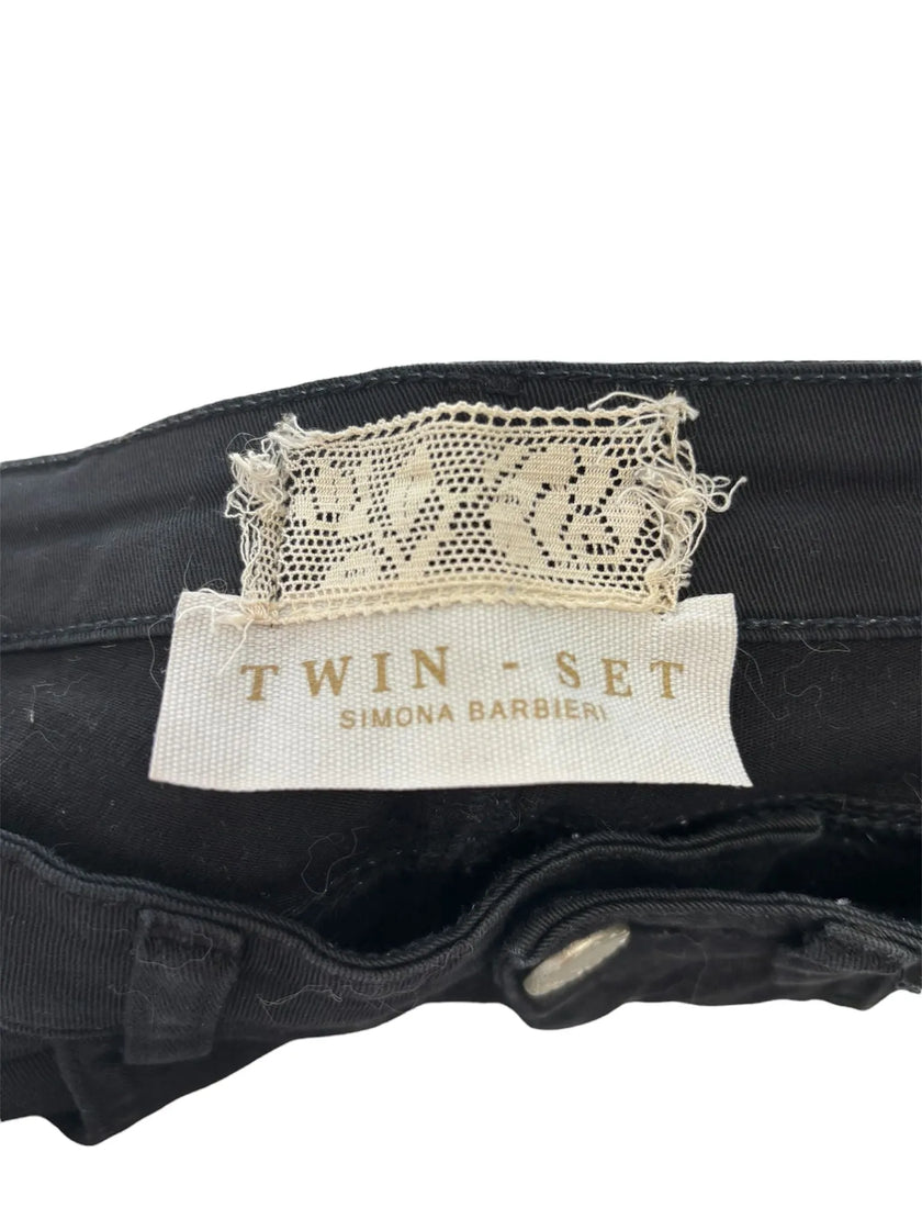 Pantalone skinny fit con dettaglio cuore TWINSET ACTITUDE