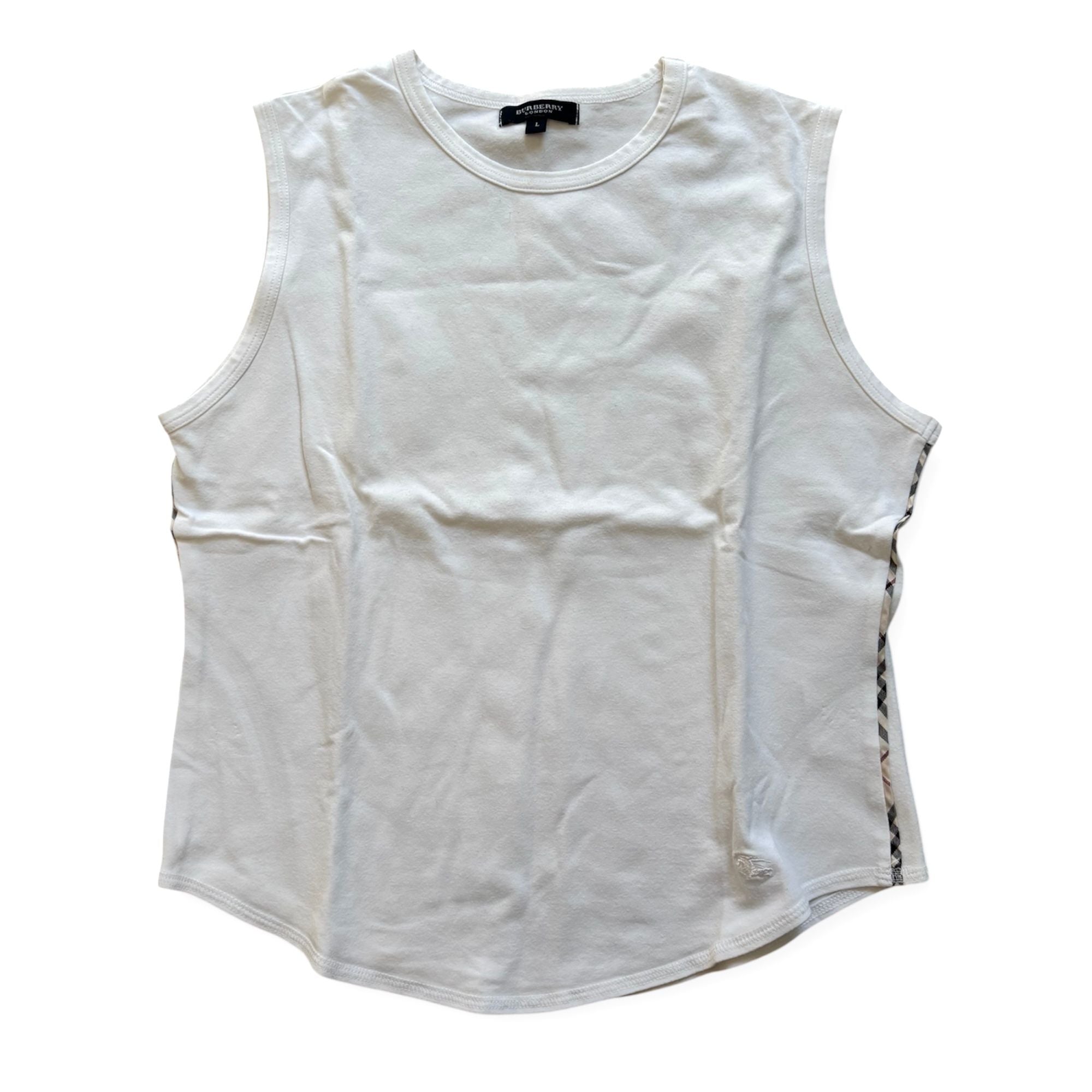 Top smanicato basic con inserti laterali BURBERRY