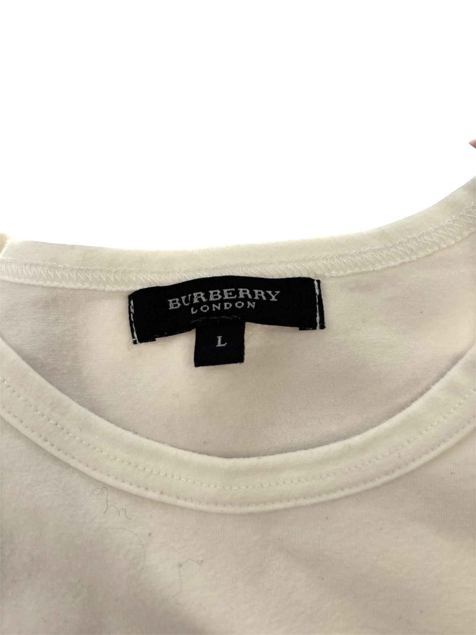 Top smanicato basic con inserti laterali BURBERRY