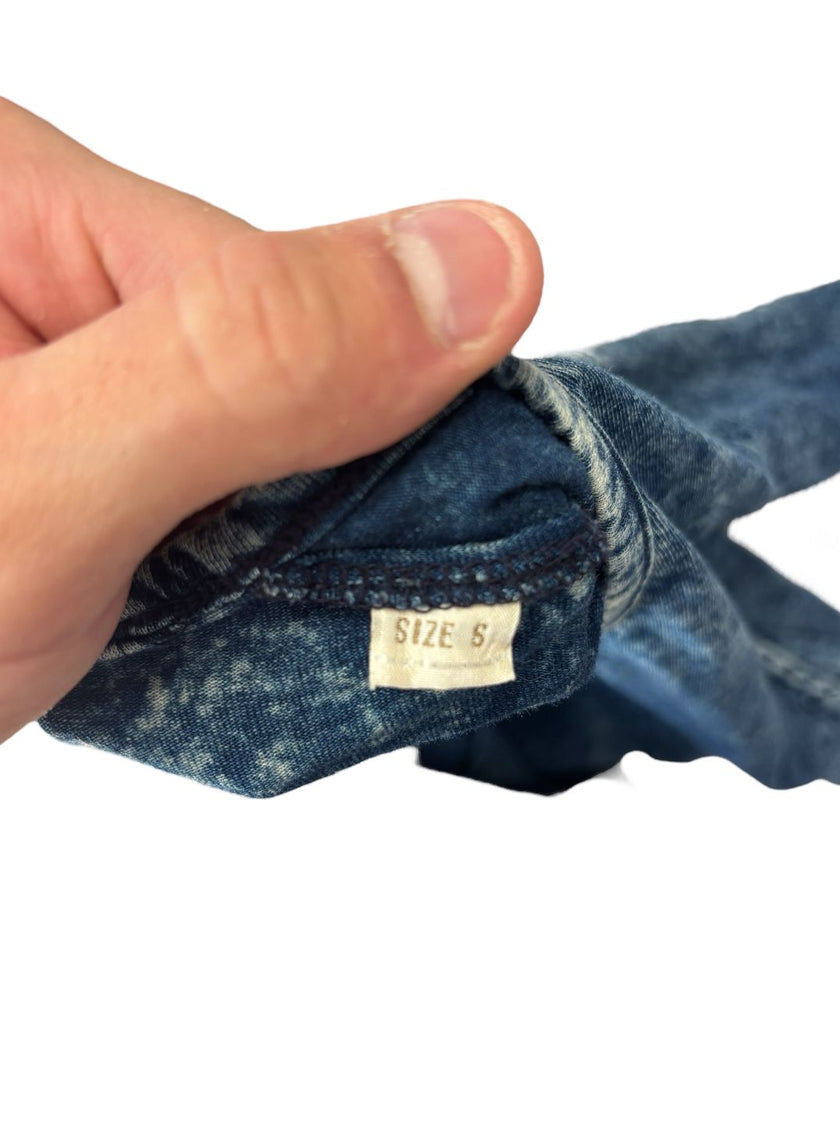 Abito midi effetto denim con inserto intrecciato DIESEL