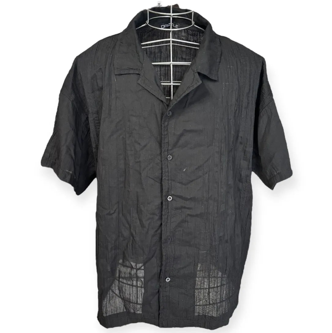 Camicia mezza manica con colletto a rever