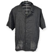 Camicia mezza manica con colletto a rever