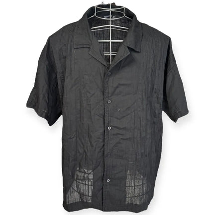 Camicia mezza manica con colletto a rever