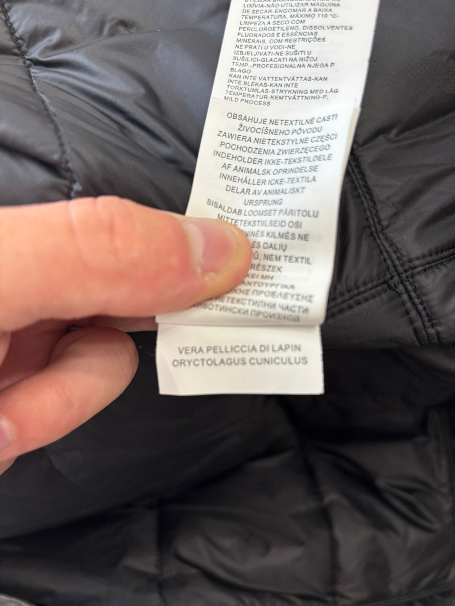 Giacca lunga doppio tessuto con collo alto