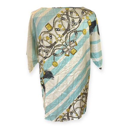 Abito midi con stampa catene
