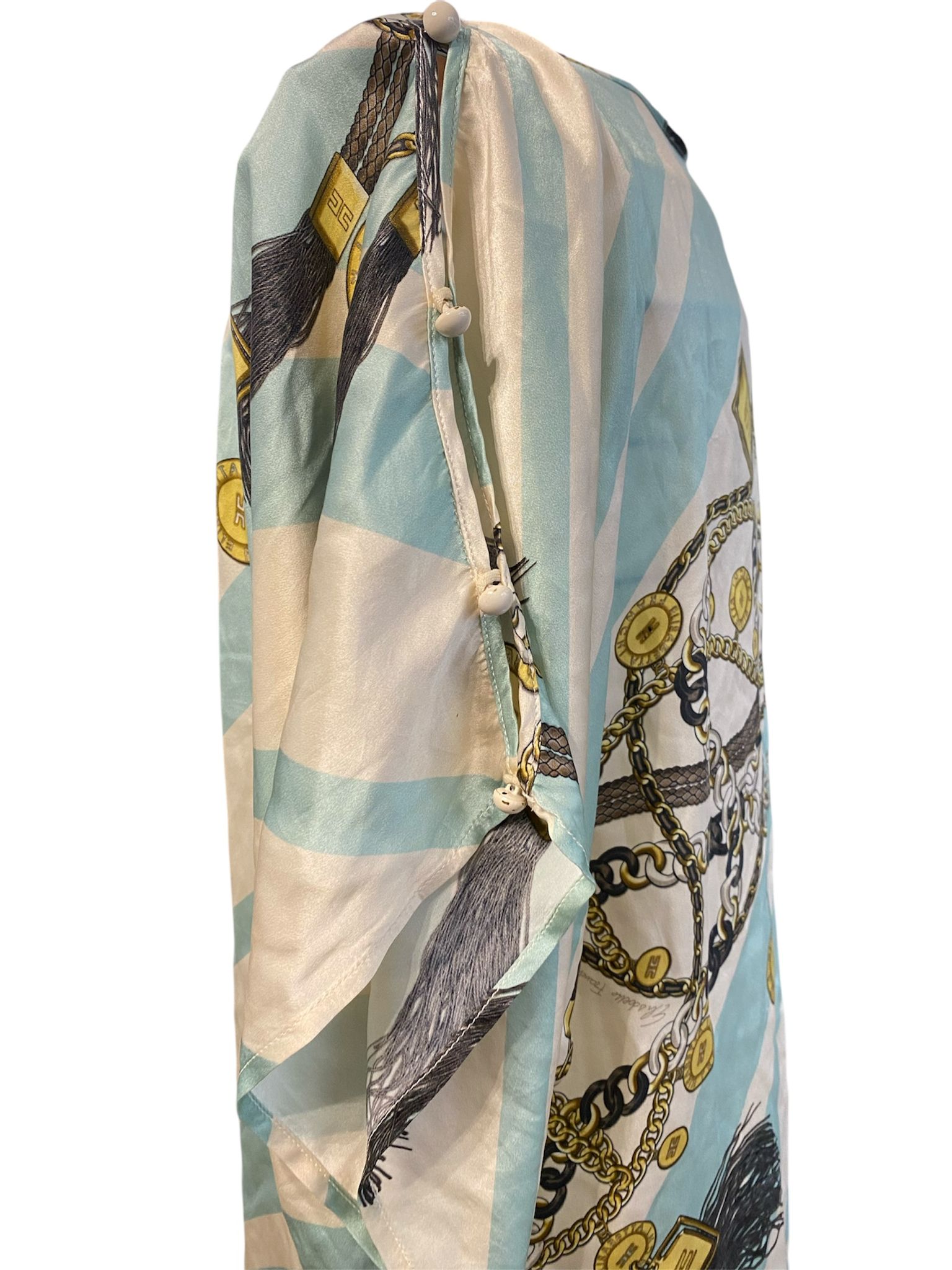 Abito midi con stampa catene