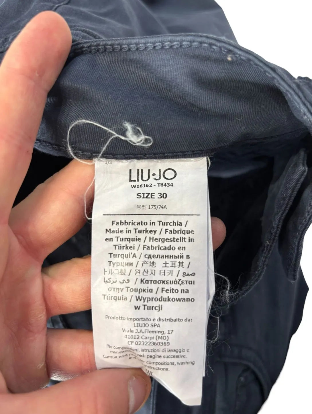 Pantalone dritto con logo LIU JO