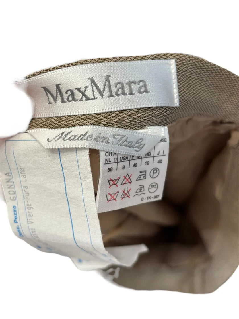 Gonna a tubino con spacchetto sul retro MAXMARA
