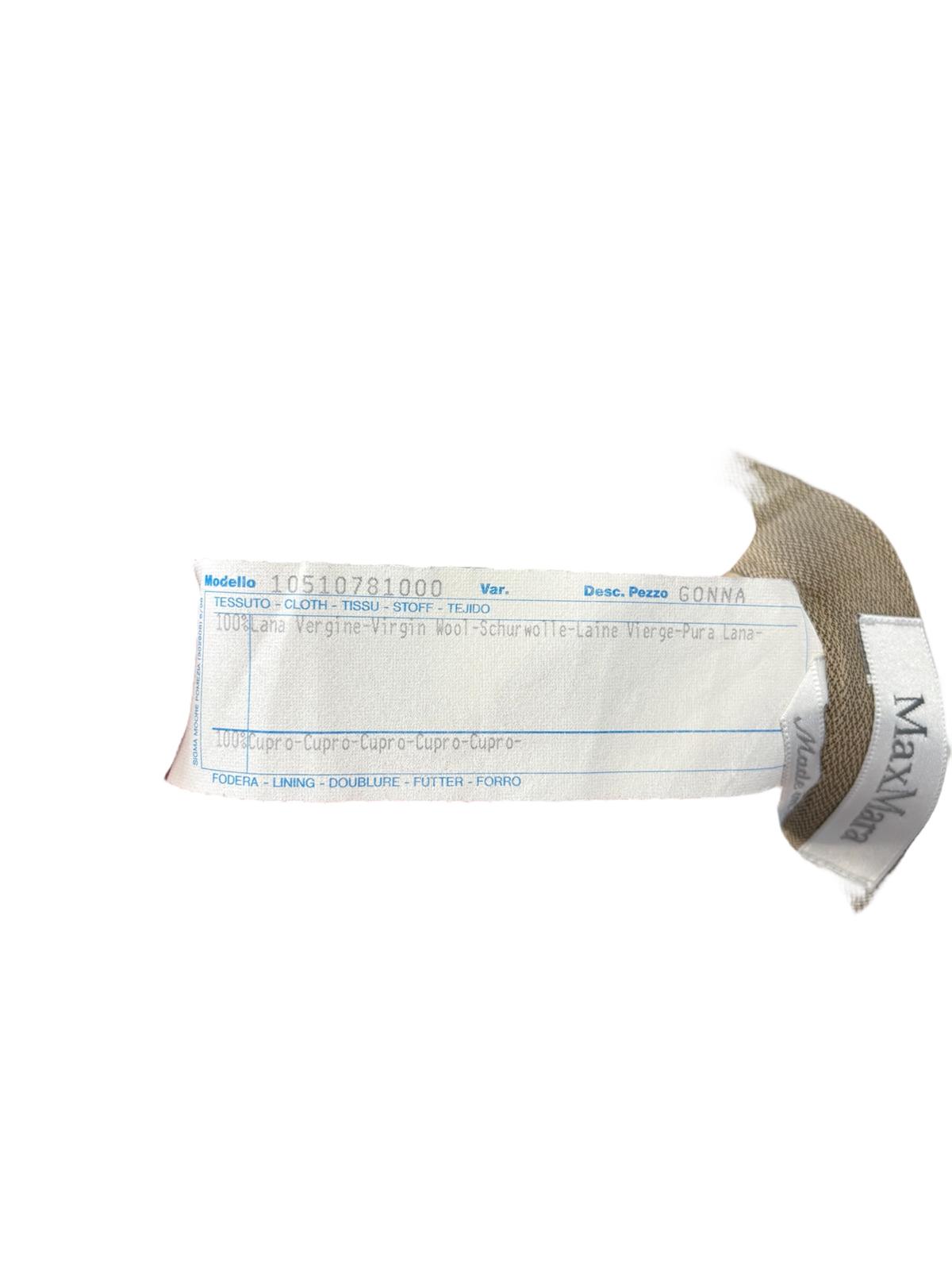 Gonna a tubino con spacchetto sul retro MAXMARA