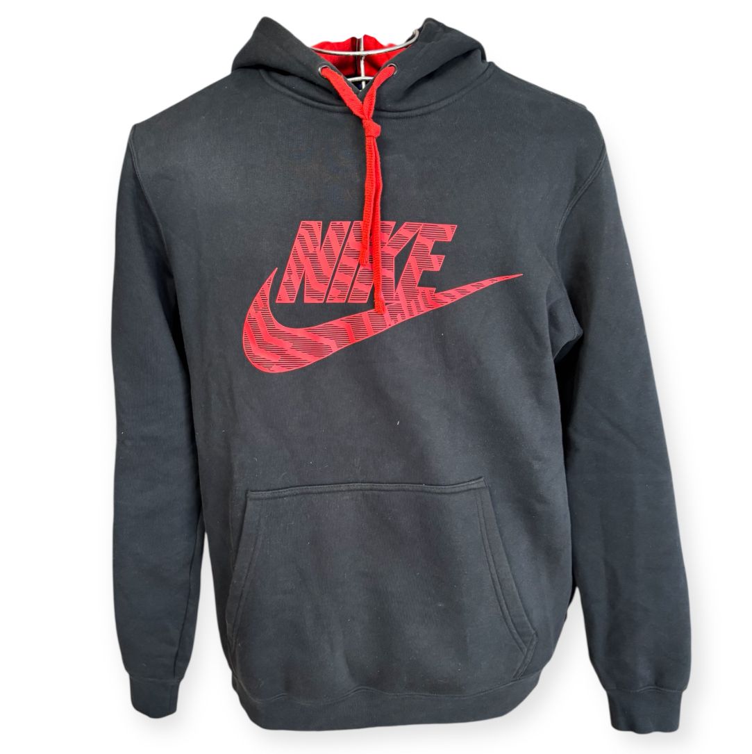 Felpa con cappuccio con logo e laccetti a contrasto