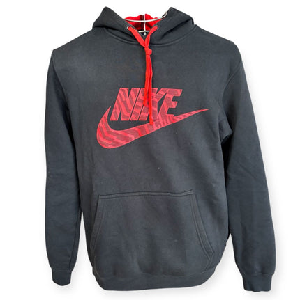 Felpa con cappuccio con logo e laccetti a contrasto