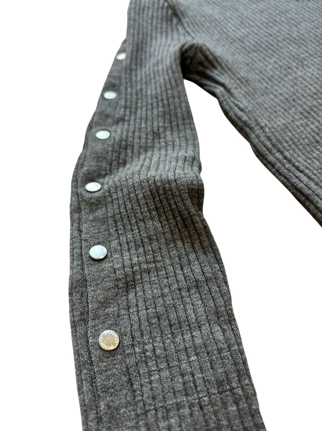 Maglia dolcevita a costine con bottoni sulla manica PINKO