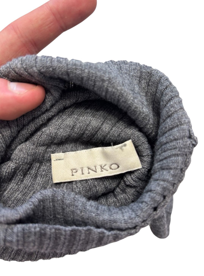 Maglia dolcevita a costine con bottoni sulla manica PINKO