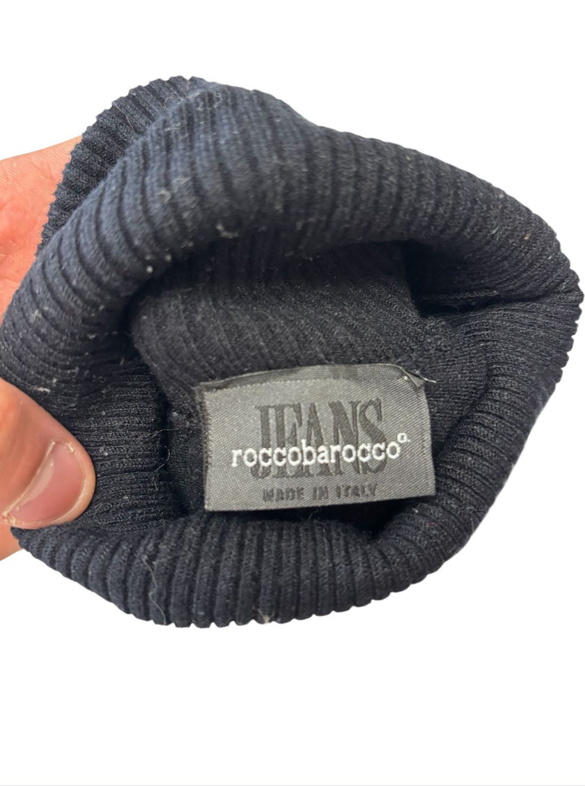 Maglia dolcevita giromaniche con micro dettagli strass