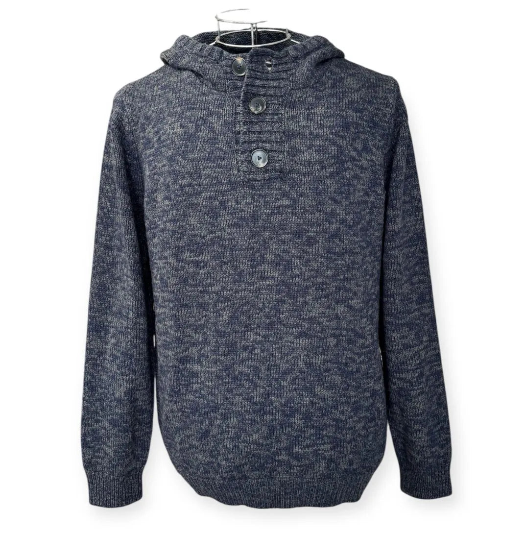 Maglione con cappuccio e con polsini e bordi a costine ENRICO COVERI