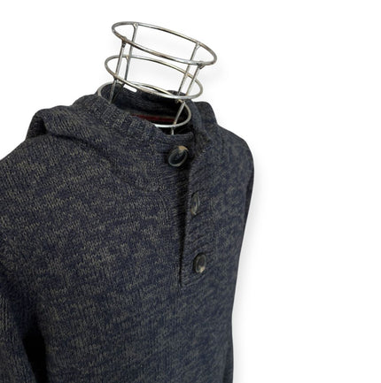 Maglione con cappuccio e con polsini e bordi a costine ENRICO COVERI