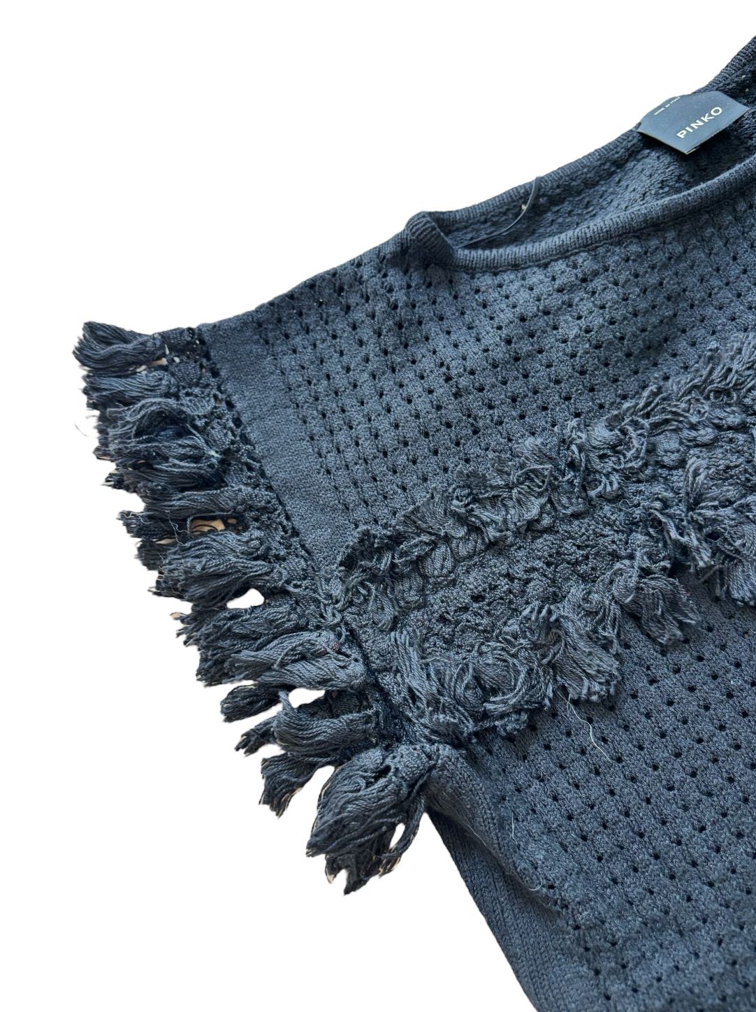 Maglia con dettagli sfrangiati