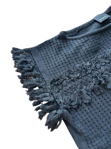 Maglia con dettagli sfrangiati