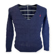 Maglia scollo a v con trama intrecciata RALPH LAUREN