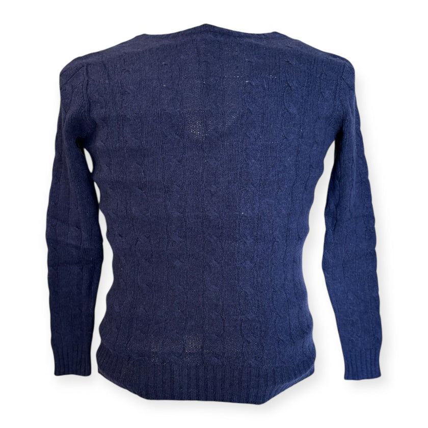 Maglia scollo a v con trama intrecciata RALPH LAUREN