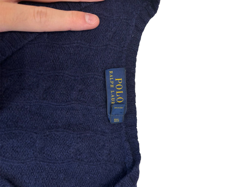 Maglia scollo a v con trama intrecciata RALPH LAUREN