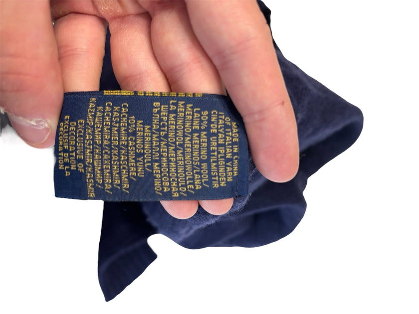 Maglia scollo a v con trama intrecciata RALPH LAUREN