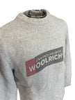 Maglione con girocollo e bordi a costine con logo