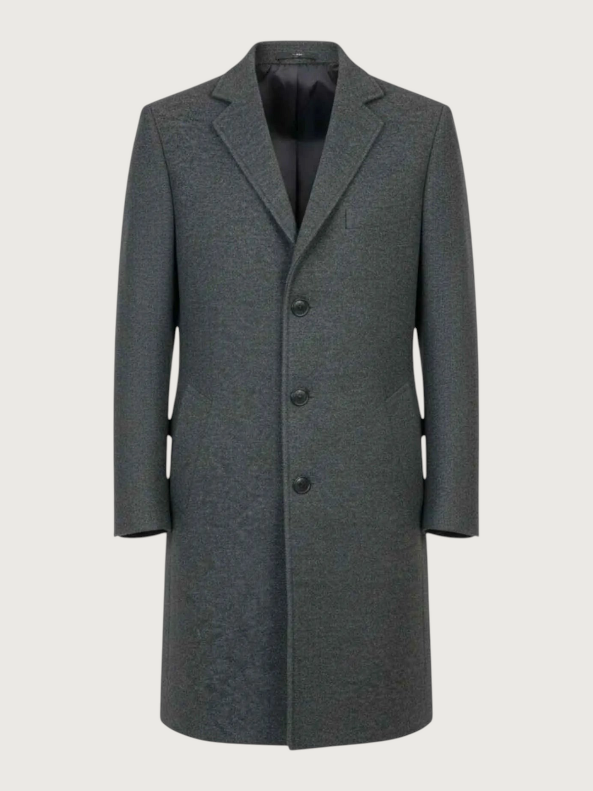 Cappotto 3 bottoni in panno Alessandrini grigio blu da uomo - Collezione Inverno - Wemax.it