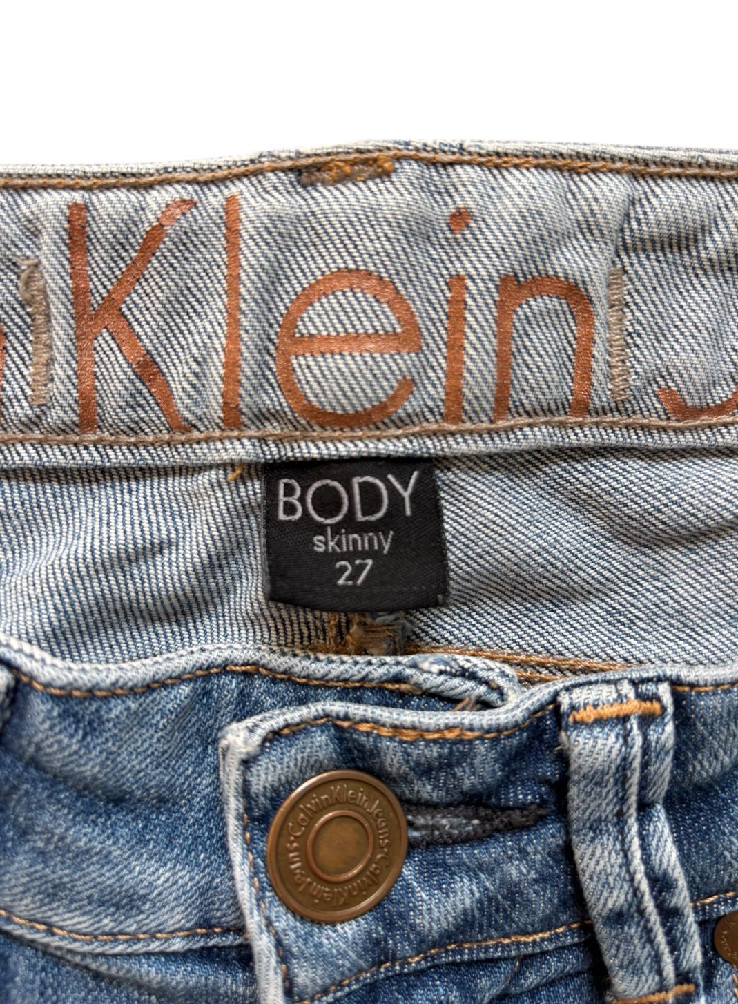 Jeans dritto con vita regolare CALVIN KLEIN