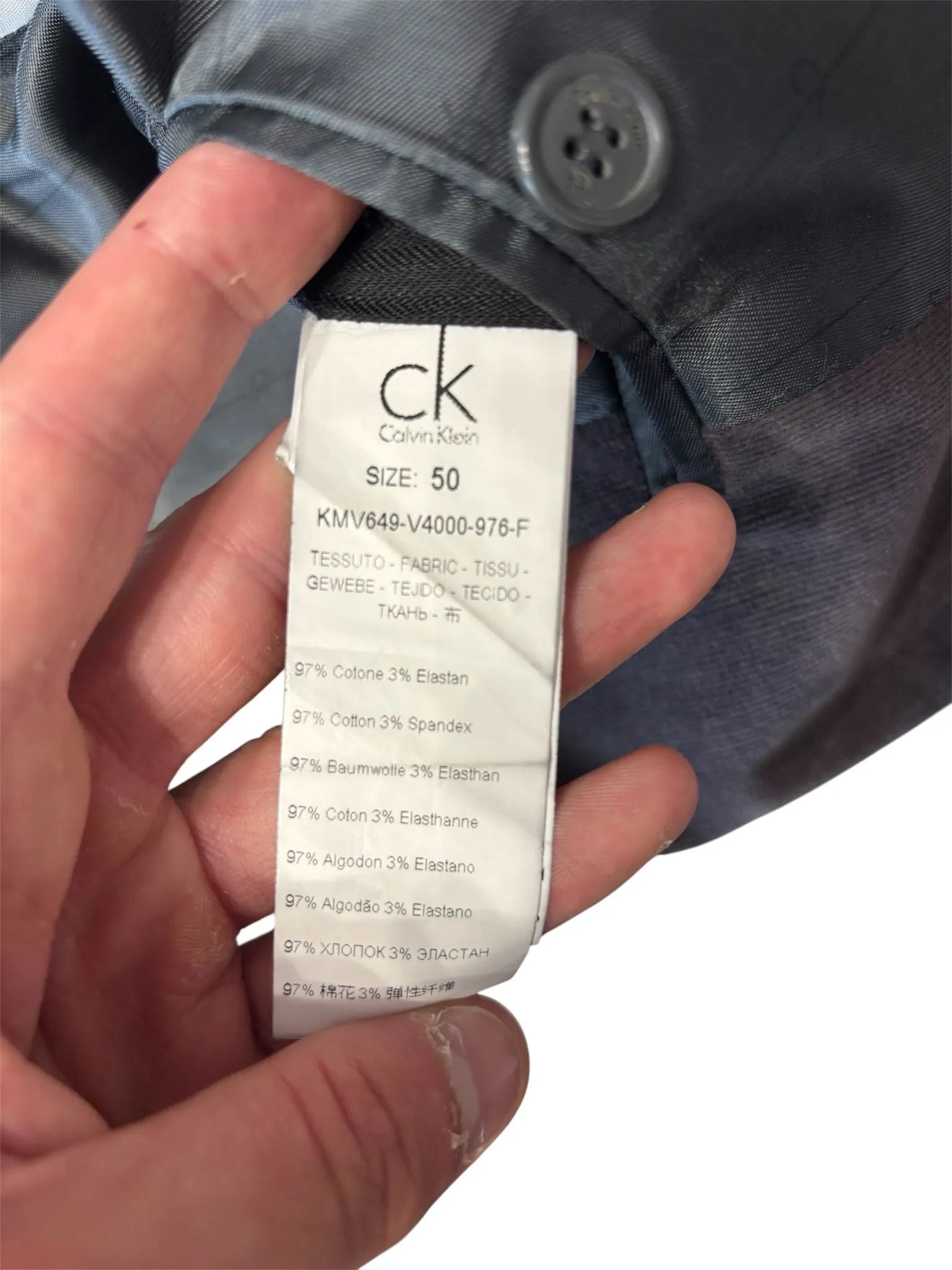 Completo giacca e pantalone in velluto CALVIN KLEIN