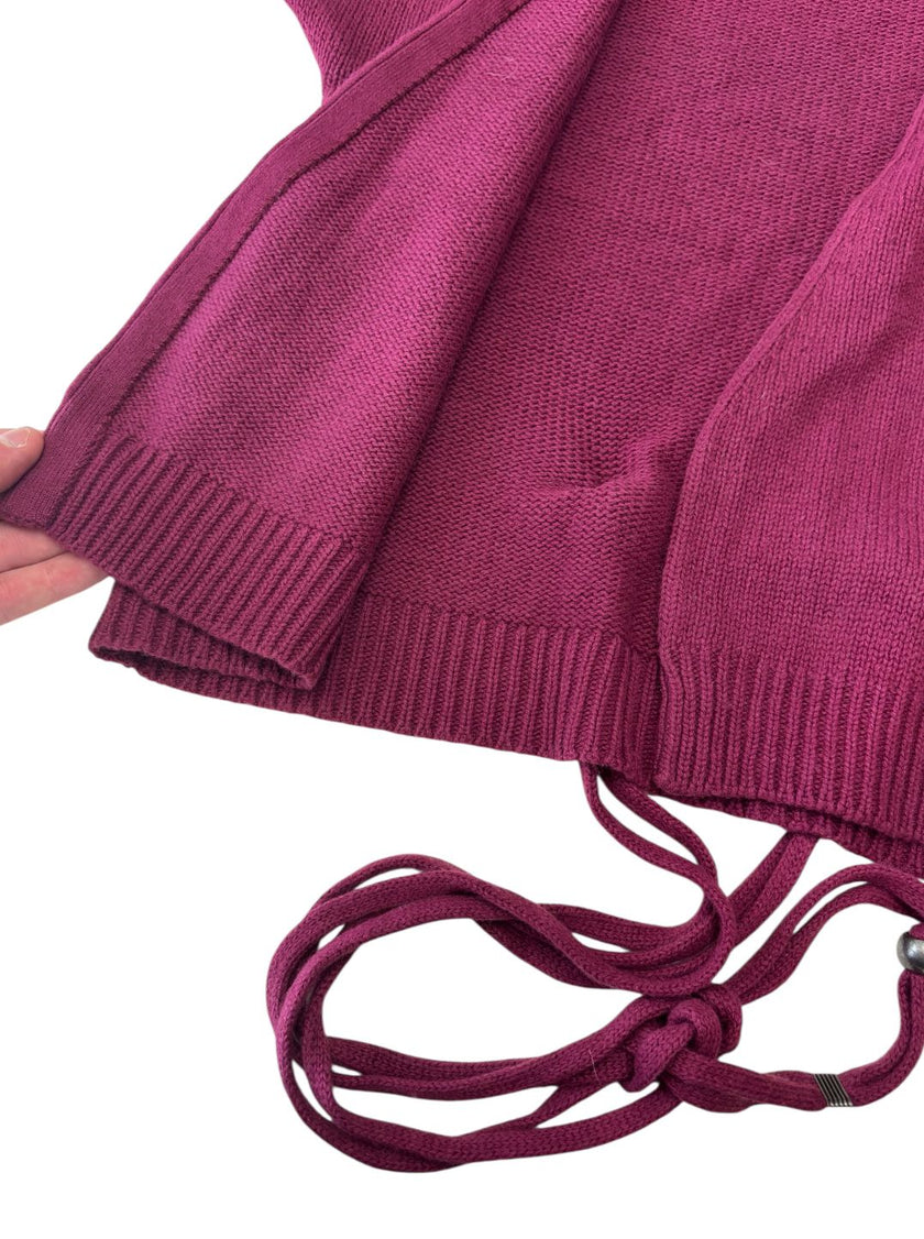 Cardigan corto in maglia a maniche corte e con bordi a costine MAXMARA