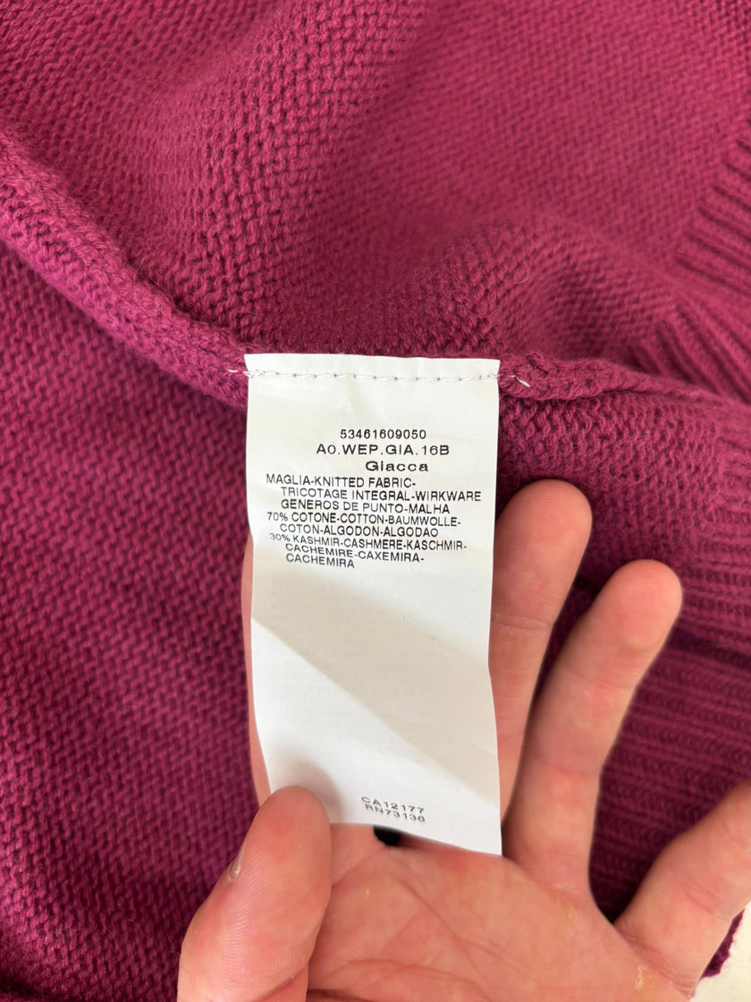 Cardigan corto in maglia a maniche corte e con bordi a costine MAXMARA