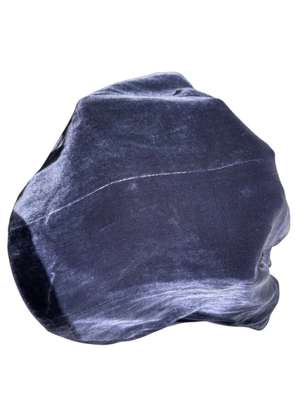 Gonna in velluto con balza al fondo