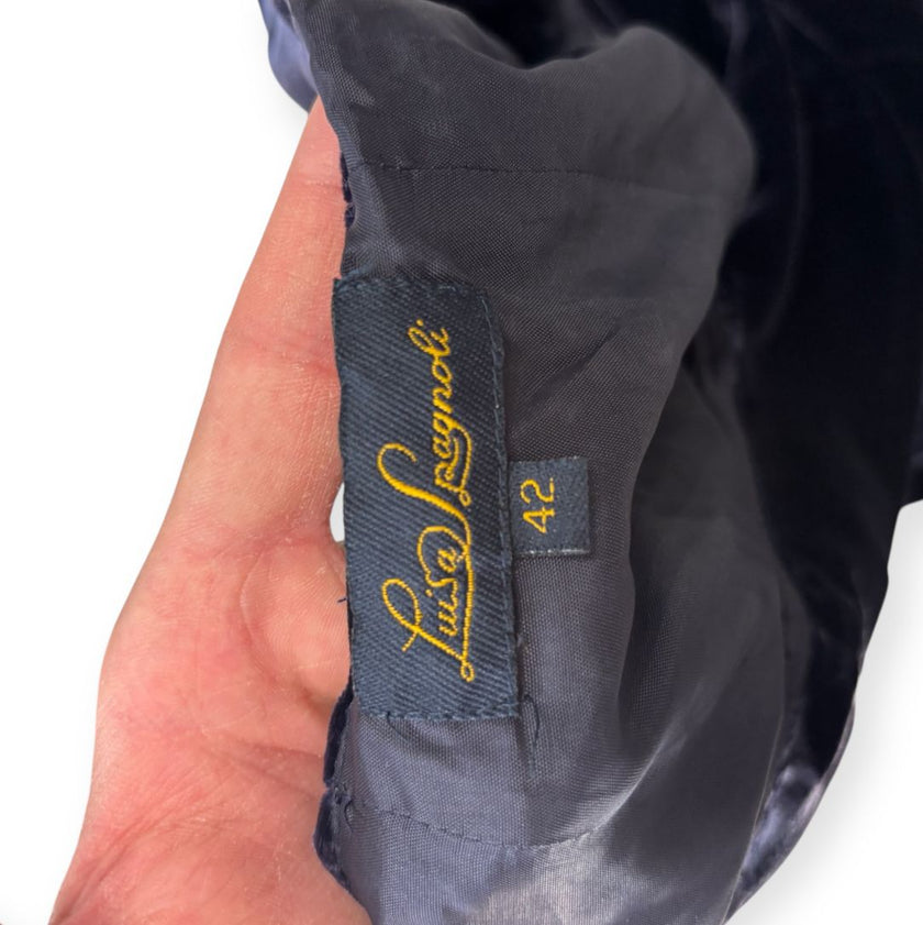 Gonna in velluto con balza al fondo