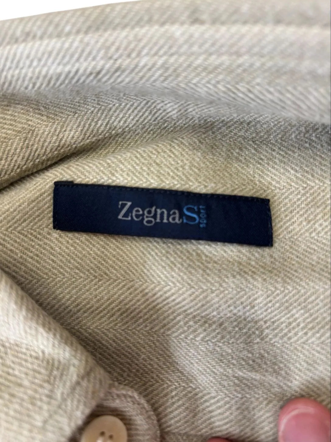 Camicia classica con colletto button-down e tasca sul petto ZEGNA