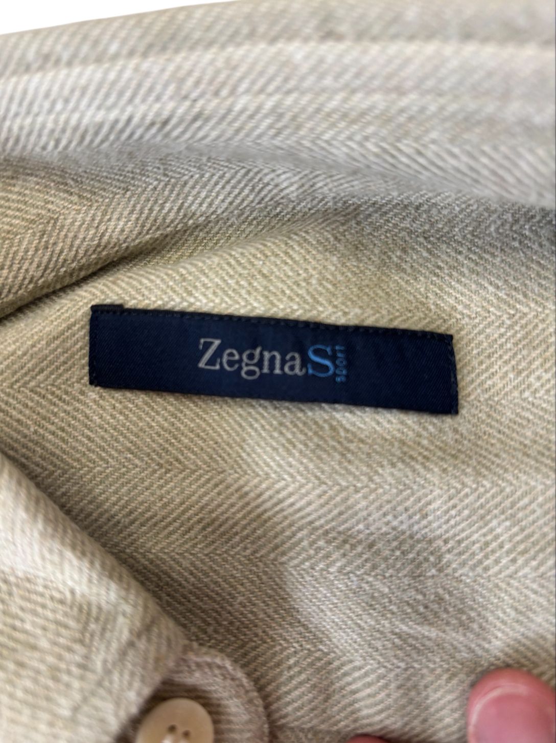 Camicia classica con colletto button-down e tasca sul petto ZEGNA