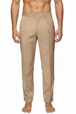 Pantalone con pence e risvolto