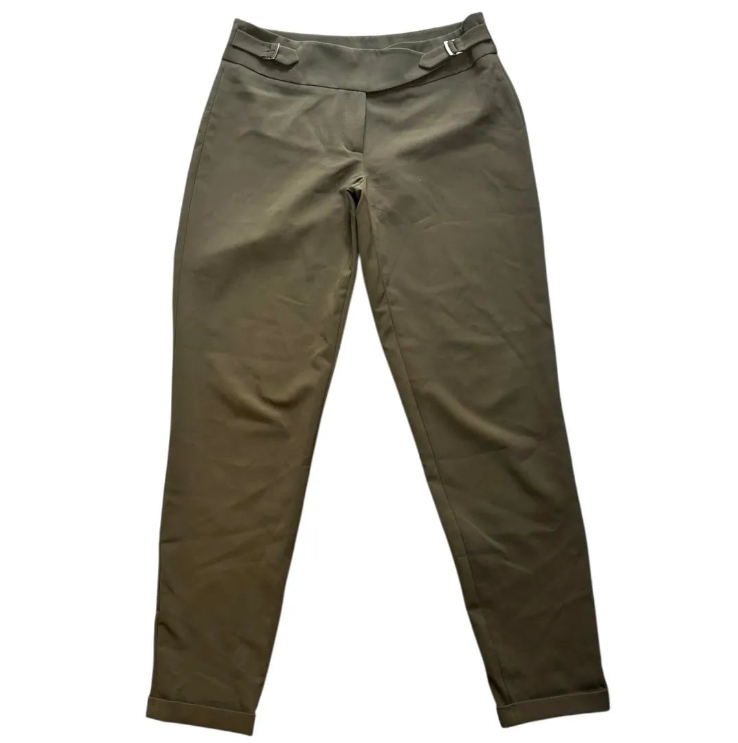 Pantalone a sigaretta vita alta con fibbie TRUSSARDI