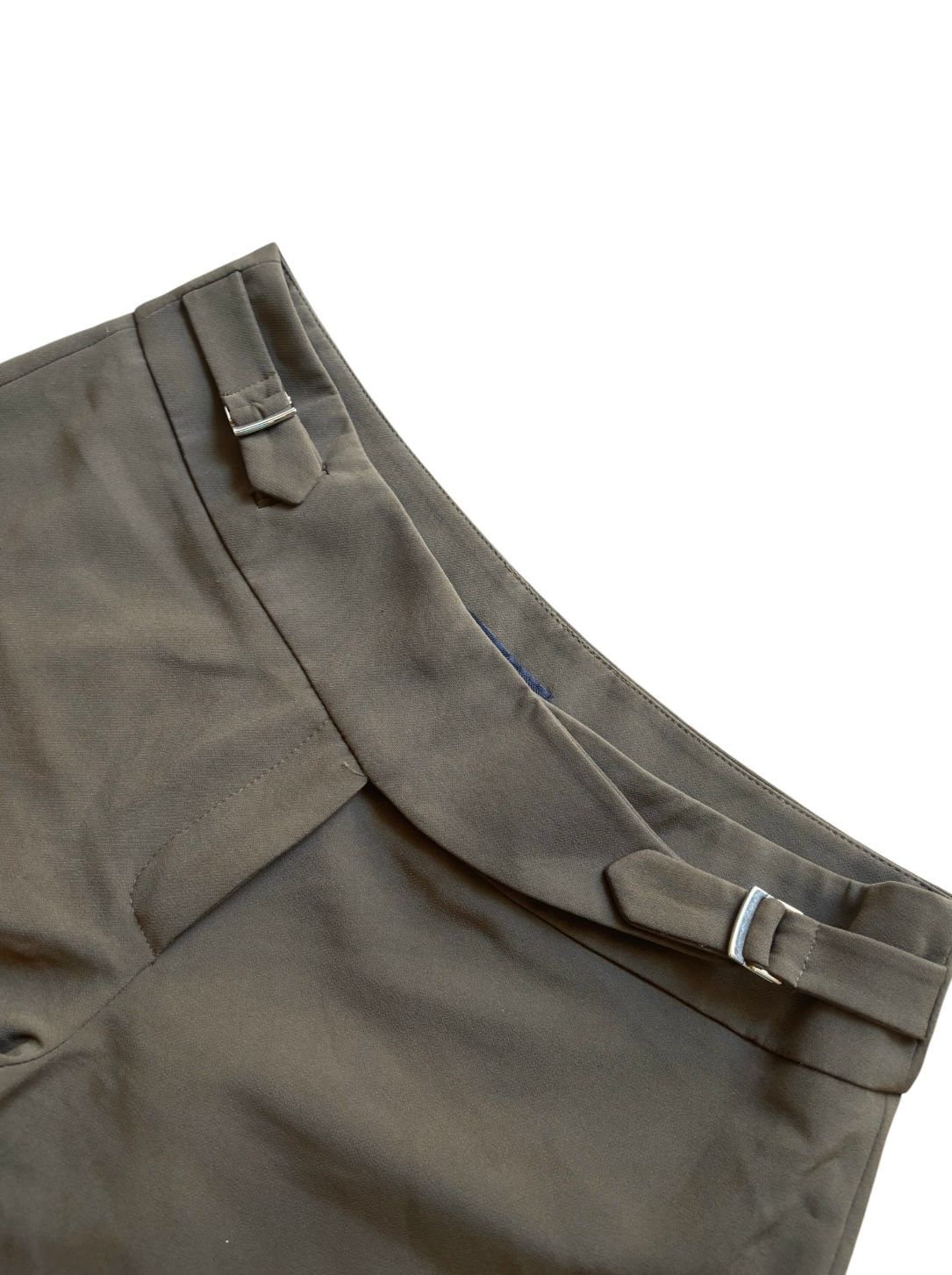 Pantalone a sigaretta vita alta con fibbie TRUSSARDI