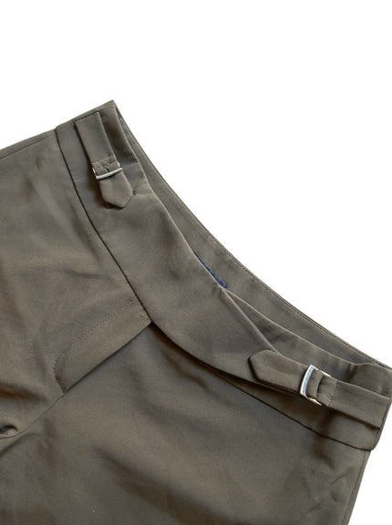 Pantalone a sigaretta vita alta con fibbie TRUSSARDI
