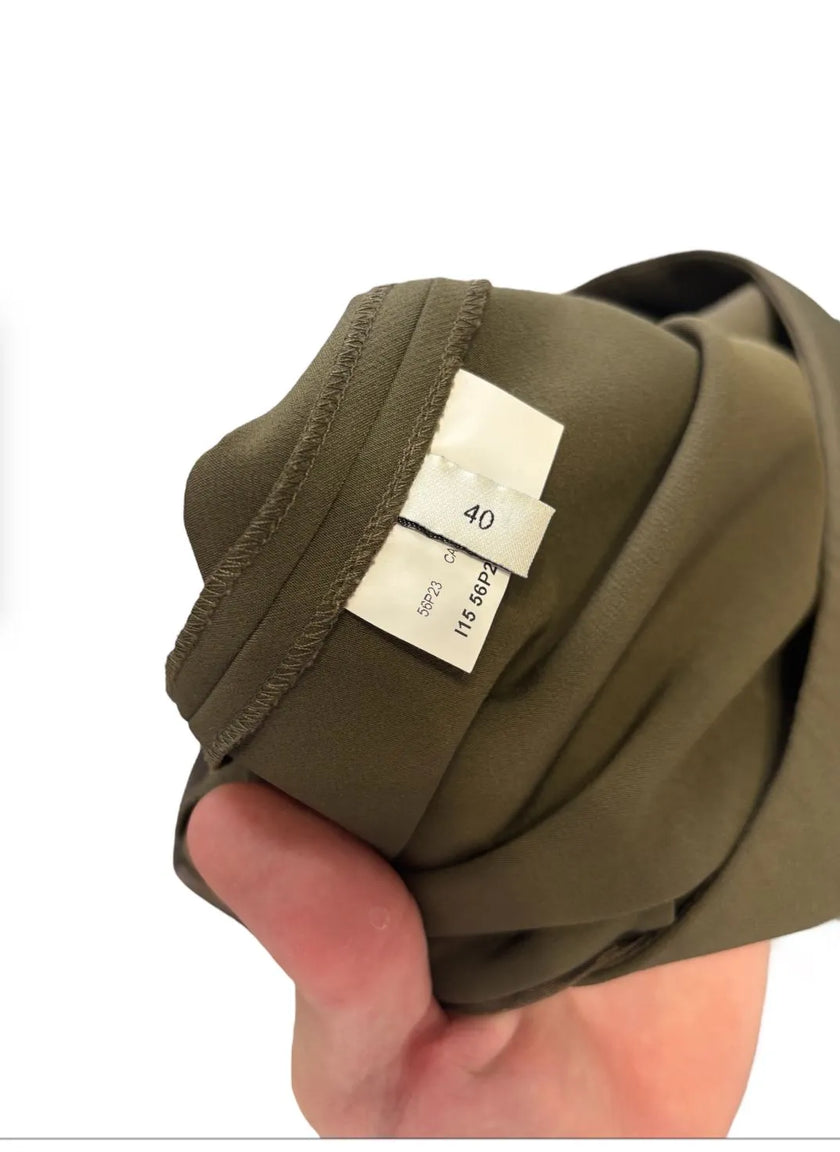 Pantalone a sigaretta vita alta con fibbie TRUSSARDI