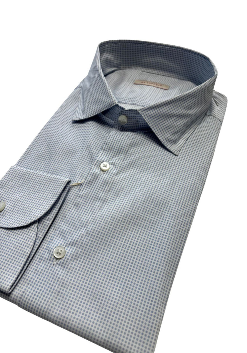 Camicia 06521 / LAS VEGAS con micro fantasia a pois BAINDOUCHE