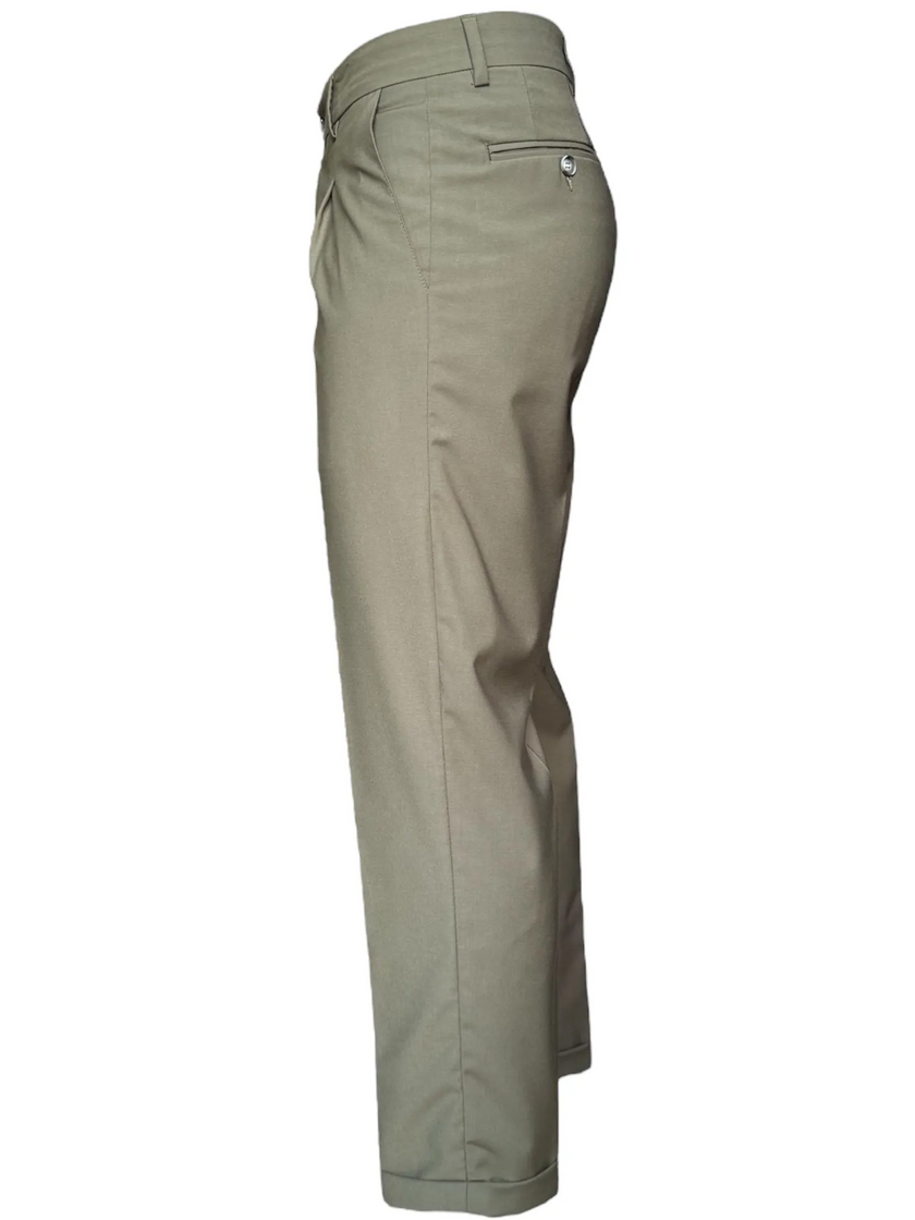 Pantalone con pence e risvolto ELIO SANTINI