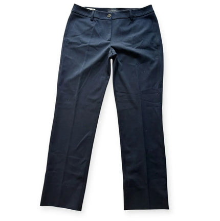 Pantaloni eleganti vita taglio dritto con chiusura decentrata con bottone