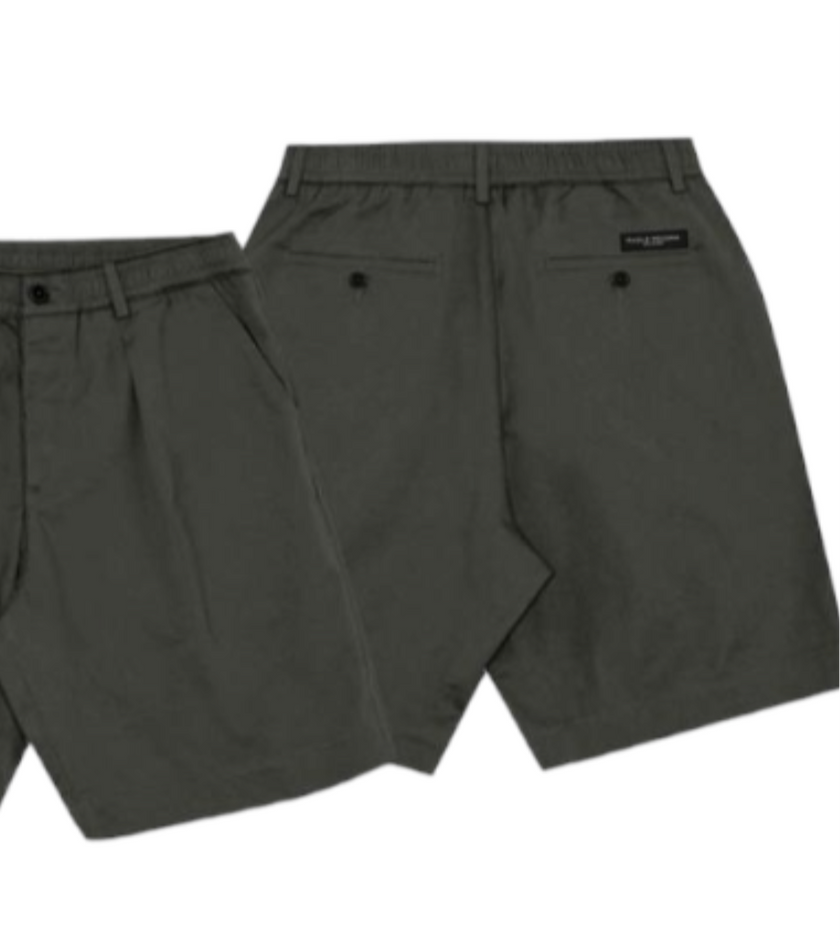 Bermuda con elastico in vita e pance PAOLO PECORA