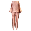 Blusa in raso con maniche voilant MAESTA