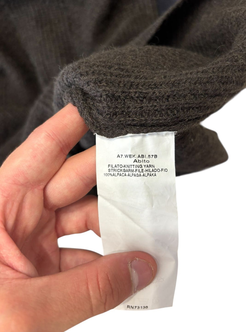 Abito giromanica con scollo rotondo con fiori in maglia applicati